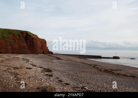 Die südliche Devon Küste bei Langstone Point, Dawlish, Devon, England Stockfoto