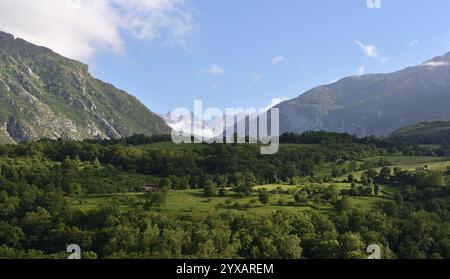 Spaziergang im Nationalpark Picos de Europa in Spanien Stockfoto