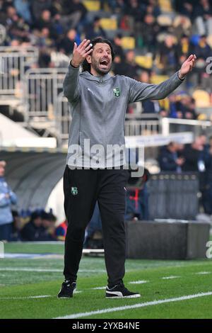 Benito Stirpe Stadium, Frosinone, Italien - Fabio Grosso Cheftrainer des US-Fußballspiels Sassuoloduring Serie B, Frosinone vs Sassuolo, 14. Dezember 2024 (Foto: Roberto Ramaccia/SIPA USA) Stockfoto