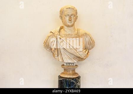 Florenz, Italien, 4. Januar 2024: Titusbüste Stockfoto
