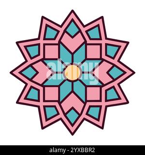Islamisches Muster – hochwertige geometrische, dekorative und nahtlose Designs für Kunst, Architektur und Inneneinrichtung, islamisches Buchcover. Stock Vektor