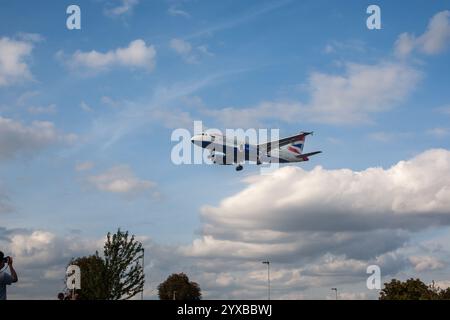 British Airways G-EUPX Airbus A319-131 London Heathorw UK 21-8-2019 Stockfoto