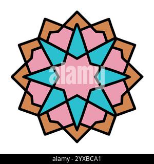 Islamisches Muster – hochwertige geometrische, dekorative und nahtlose Designs für Kunst, Architektur und Inneneinrichtung, islamisches Buchcover. Stock Vektor