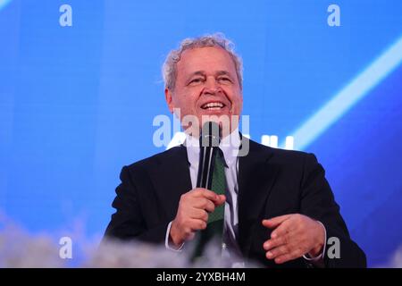 Rom, Italien. Dezember 2024. Enrico Mentana hielt seine Rede während des Atreju 2024 im Circo Massimo in Rom. (Foto: Paolo Pizzi/Pacific Press) Credit: Pacific Press Media Production Corp./Alamy Live News Stockfoto