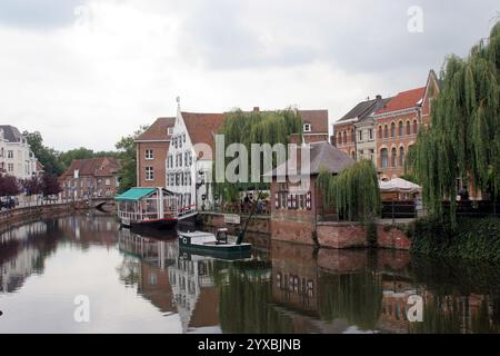 Blick auf die historischen Gebäude der belgischen Stadt Lier, Belgien Stockfoto