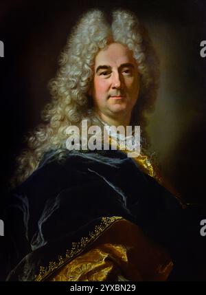 Portrait de d un homme inconnu - Porträt eines unbekannten Mannes von Hyacinthe Rigaud (1659–1743) Französisch, Frankreich, Museum für schöne Kunst, Hyacinthe Rigaud, Perpignan. Stockfoto