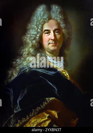 Portrait de d un homme inconnu - Porträt eines unbekannten Mannes von Hyacinthe Rigaud (1659–1743) Französisch, Frankreich, Museum für schöne Kunst, Hyacinthe Rigaud, Perpignan. Stockfoto