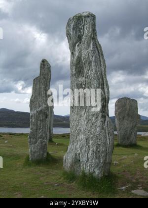 Callanish Standing Stones, Isle of Lewis, Äußere Hebriden, Schottland, Großbritannien Stockfoto