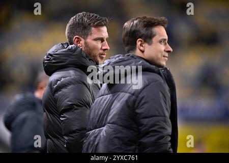 Sint Truiden, Belgien. Dezember 2024. Jan Vertonghen von Anderlecht wurde vor einem Fußballspiel zwischen Sint-Truiden VV und RSC Anderlecht am Sonntag, den 15. Dezember 2024, in Sint-Truiden, am 18. Tag der Saison 2024-2025 der ersten Liga der „Jupiler Pro League“ der belgischen Meisterschaft gezeigt. BELGA FOTO JOHAN EYCKENS Credit: Belga News Agency/Alamy Live News Stockfoto