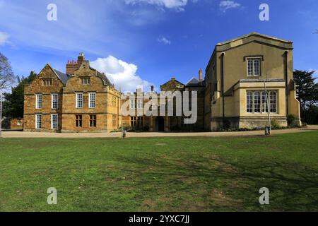 Blick auf Delapre Abbey, Northampton Town, Northamptonshire, England; Großbritannien Stockfoto