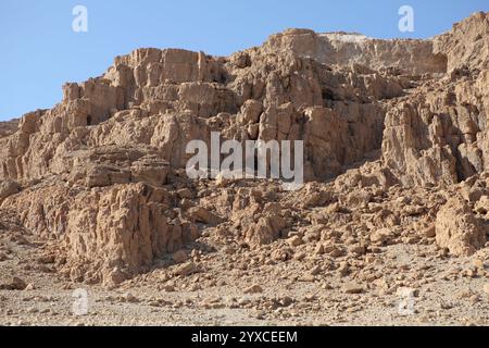 Höhle Nr. 2 in der Nähe von Qumran am Toten Meer, hier wurden 1947 einige Schriften vom Toten Meer von Beduins gefunden Stockfoto