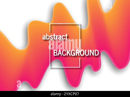 Trendiger geometrischer Hintergrund mit abstrakter Wellenform. Wunderschönes futuristisches, dynamisches Muster. Vektorabbildung Stock Vektor