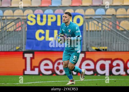 14. Dezember 2024, Benito Stirpe Stadium, Frosinone, Italien; Fußballspiel Serie B; Frosinone gegen Sassuolo; Michele Cerofolini aus Frosinone Stockfoto