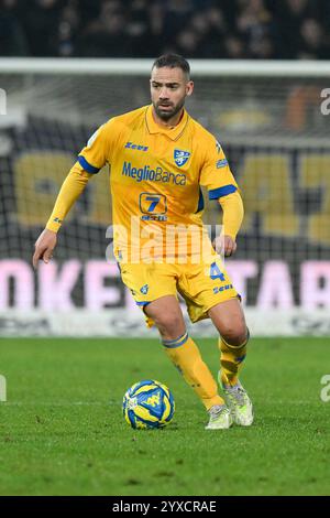 14. Dezember 2024, Benito Stirpe Stadium, Frosinone, Italien; Fußballspiel Serie B; Frosinone gegen Sassuolo; Davide Biraschi von Frosinone Stockfoto