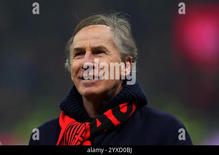 Mailand, Italien. Dezember 2024. Franco Baresi während des Fußballspiels der Serie A zwischen Mailand und Genua im San Siro Stadion in Mailand, Norditalien - Sonntag, 15. Dezember 2024. Sport - Fußball . (Foto: Spada/LaPresse) Credit: LaPresse/Alamy Live News Stockfoto