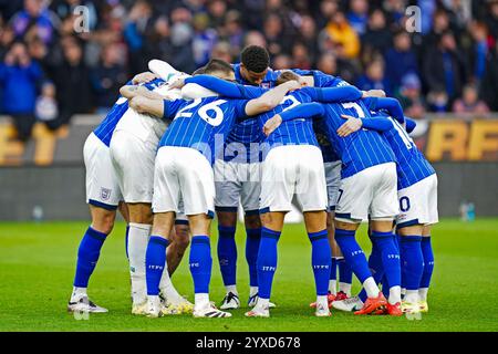 Wolverhampton, Großbritannien. Dezember 2024. Ipswich Town Kader vor dem Spiel der englischen Premier League Wolverhampton Wanderers FC gegen Ipswich Town FC im Molineux Stadium, Wolverhampton, England, Großbritannien am 14. Dezember 2024 Credit: Every Second Media/Alamy Live News Stockfoto