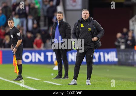 Millwall-Manager Neil Harris während des Sky Bet Championship-Spiels zwischen Middlesbrough und Millwall im Riverside Stadium, Middlesbrough am Samstag, den 14. Dezember 2024. (Foto: Mark Fletcher | MI News) Credit: MI News & Sport /Alamy Live News Stockfoto