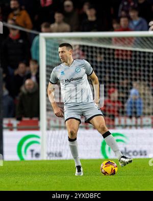 Millwall's Murray Wallace in Aktion während des Sky Bet Championship Matches zwischen Middlesbrough und Millwall im Riverside Stadium, Middlesbrough am Samstag, den 14. Dezember 2024. (Foto: Mark Fletcher | MI News) Credit: MI News & Sport /Alamy Live News Stockfoto