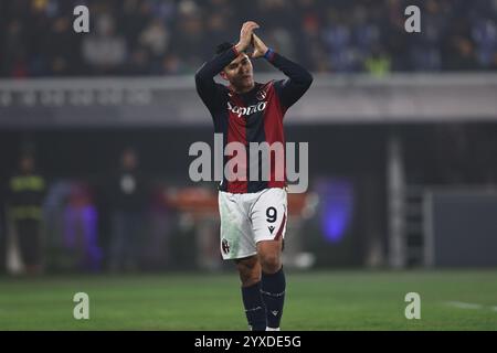 Santiago Castro (Bologna) während der italienischen Serie Ein Spiel zwischen Bologna 1-0 Fiorentina im Renato Dallara Stadion am 15. Dezember 2024 in Bologna, Italien. (Foto: Maurizio Borsari/AFLO) Stockfoto