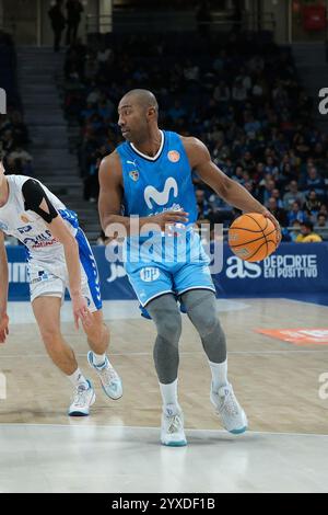 Madrid, Spanien. Dezember 2024. Spieler während Movistar Estudiantes und Alicante spielten die ACB Basketball League This im Wizink Center in Madrid. Dezember 2024 Spanien Credit: SIPA USA/Alamy Live News Stockfoto