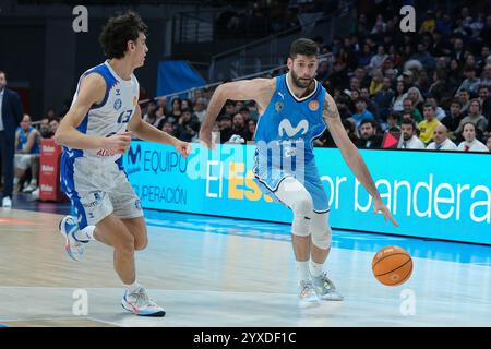 Madrid, Spanien. Dezember 2024. Spieler während Movistar Estudiantes und Alicante spielten die ACB Basketball League This im Wizink Center in Madrid. Dezember 2024 Spanien Credit: SIPA USA/Alamy Live News Stockfoto