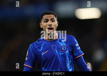 Chelsea, London, Großbritannien. 15. Dezember 2024; Stamford Bridge, Chelsea, London, England: Premier League Football, Chelsea gegen Brentford; Levi Colwill von Chelsea Credit: Action Plus Sports Images/Alamy Live News Stockfoto