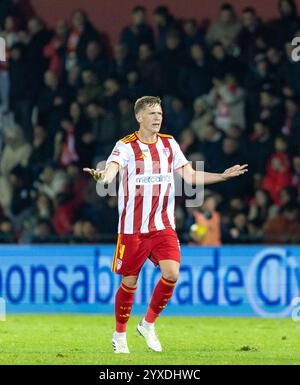 Aves, Santo Tirso, Portugal. Dezember 2024. NACHO RODRIGUEZ Spieler aus Aves feierten sein Team-Tor während des Liga Portugal Betclic 2024/25 Spiel zwischen Aves und SL Benfica im EstÃ¡dio do Clube Desportivo das Aves 15, 2024 in Vila das Aves, Portugal. Endpunktzahl Aves 1 - 1 SL Benfica (Credit Image: © Miguel Lemos/ZUMA Press Wire) NUR REDAKTIONELLE VERWENDUNG! Nicht für kommerzielle ZWECKE! Quelle: ZUMA Press, Inc./Alamy Live News Stockfoto