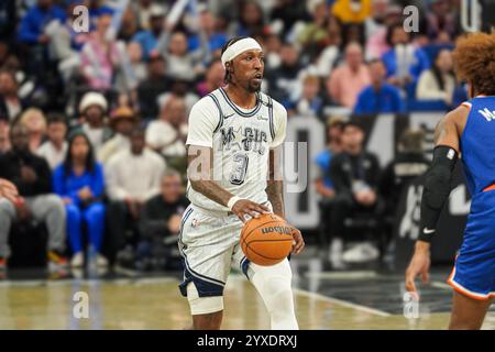 Orlando, Florida, USA, 15. Dezember 2024, New York Knicks stehen im Kia Center dem Orlando Magic gegenüber. (Foto: Marty Jean-Louis/Alamy Live News Stockfoto