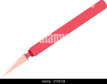 Niedliches Briefmesser Für Offene Post Stock Vektor