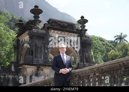 BERICHT der PA ÜBER DAS JAHR 2024 Aktenfoto vom 19.11.24: Premierminister Sir Keir Starmer im Parque Lage, Rio de Janeiro, während er am G20-Gipfel in Brasilien teilnimmt. Ausgabedatum: Montag, 16. Dezember 2024. Stockfoto