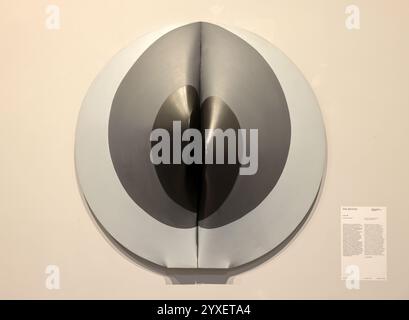 Venedig, Italien - 7. Mai 2024: 60. Kunstbiennale in Venedig. Lunar von Zilia Sanchez. Acryl auf gestreckter Leinwand Stockfoto