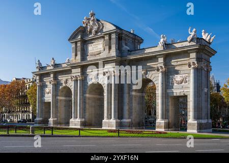 Puerta de Alcalá, Madrid, Spanien Stockfoto