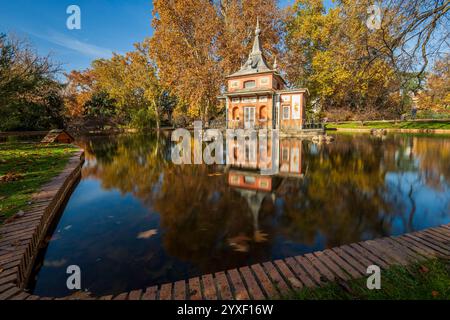 Casita del Pescador (Fischerhaus), Retiro Park, Madrid, Spanien Stockfoto