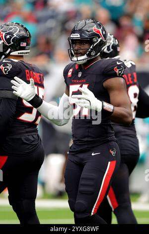 Houston, Texas, USA. Dezember 2024. Houston Texans Defensive End will Anderson Jr. (51) während des Spiels zwischen den Houston Texans und den Miami Dolphins im NRG Stadium in Houston, Texas am 15. Dezember 2024. (Kreditbild: © Erik Williams/ZUMA Press Wire) NUR REDAKTIONELLE VERWENDUNG! Nicht für kommerzielle ZWECKE! Stockfoto