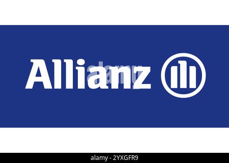 Firmenlogo, Firmenlogo, Logo, CI, Corporate Identity, Abbildung, Grafik, Unternehmen, Allianz, Versicherung, Bundesrepublik Deutschland Stockfoto