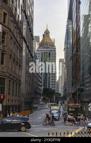 Wolkenkratzer, Robinson Road, Stadtzentrum, Singapur, Asien Stockfoto