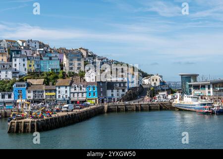 Brixham Harbour, Devon, England, Großbritannien Stockfoto