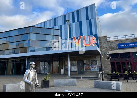 GUE-Kino auf dem Katharinenweg. Carmarthen, Wales, Vereinigtes Königreich. Dezember 2024. Stockfoto