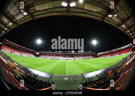 Vitality Stadium, Boscombe, Dorset, Großbritannien. Dezember 2024. Premier League Football, AFC Bournemouth gegen West Ham United; das Spielfeld und die Plätze im Vitality Stadium Credit: Action Plus Sports/Alamy Live News Stockfoto