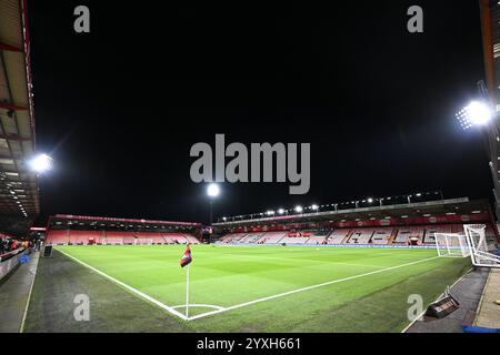 Vitality Stadium, Boscombe, Dorset, Großbritannien. Dezember 2024. Premier League Football, AFC Bournemouth gegen West Ham United; das Spielfeld und die Plätze im Vitality Stadium Credit: Action Plus Sports/Alamy Live News Stockfoto