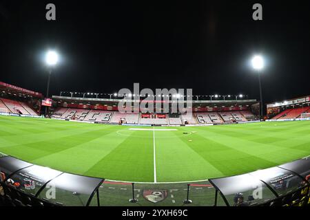 Vitality Stadium, Boscombe, Dorset, Großbritannien. Dezember 2024. Premier League Football, AFC Bournemouth gegen West Ham United; das Spielfeld und die Plätze im Vitality Stadium Credit: Action Plus Sports/Alamy Live News Stockfoto