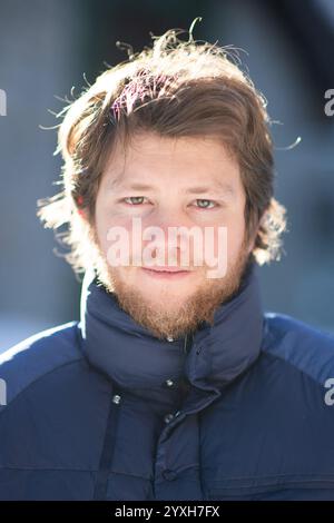 Les Arcs, Frankreich. Dezember 2024. Anthony Bajon nahm am 16. Dezember 2024 an einer Portrait Session im Rahmen des Les Arcs Film Festivals 2024 in Bourg-Saint-Maurice, Les Arcs, Frankreich Teil. Foto: Aurore Marechal/ABACAPRESS. COM Credit: Abaca Press/Alamy Live News Stockfoto