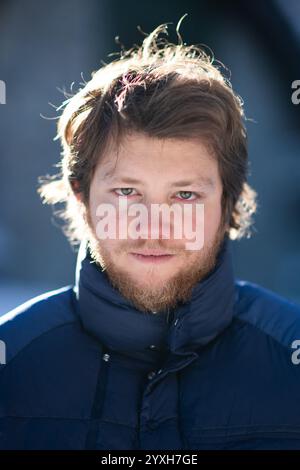 Les Arcs, Frankreich. Dezember 2024. Anthony Bajon nahm am 16. Dezember 2024 an einer Portrait Session im Rahmen des Les Arcs Film Festivals 2024 in Bourg-Saint-Maurice, Les Arcs, Frankreich Teil. Foto: Aurore Marechal/ABACAPRESS. COM Credit: Abaca Press/Alamy Live News Stockfoto