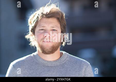 Les Arcs, Frankreich. Dezember 2024. Anthony Bajon nahm am 16. Dezember 2024 an einer Portrait Session im Rahmen des Les Arcs Film Festivals 2024 in Bourg-Saint-Maurice, Les Arcs, Frankreich Teil. Foto: Aurore Marechal/ABACAPRESS. COM Credit: Abaca Press/Alamy Live News Stockfoto