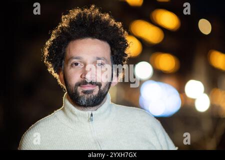 Les Arcs, Frankreich. Dezember 2024. William Lebghil nahm am 16. Dezember 2024 an einer Portrait Session im Rahmen des Les Arcs Film Festivals 2024 in Bourg-Saint-Maurice, Les Arcs, Frankreich Teil. Foto: Aurore Marechal/ABACAPRESS. COM Credit: Abaca Press/Alamy Live News Stockfoto