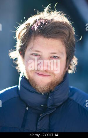 Les Arcs, Frankreich. Dezember 2024. Anthony Bajon nahm am 16. Dezember 2024 an einer Portrait Session im Rahmen des Les Arcs Film Festivals 2024 in Bourg-Saint-Maurice, Les Arcs, Frankreich Teil. Foto: Aurore Marechal/ABACAPRESS. COM Credit: Abaca Press/Alamy Live News Stockfoto