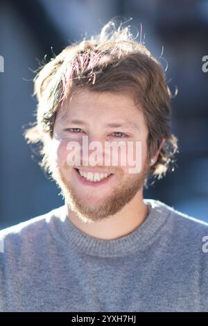 Les Arcs, Frankreich. Dezember 2024. Anthony Bajon nahm am 16. Dezember 2024 an einer Portrait Session im Rahmen des Les Arcs Film Festivals 2024 in Bourg-Saint-Maurice, Les Arcs, Frankreich Teil. Foto: Aurore Marechal/ABACAPRESS. COM Credit: Abaca Press/Alamy Live News Stockfoto