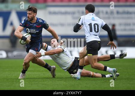 European Challenge Cup Scarlets / Black Lion Parc y Scarlets 15. Dezember 2024 Stockfoto