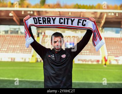 Tiernan Lynch, Manager des Derry City Football Club, Derry, Nordirland. Foto: George Sweeney/Alamy Stock Photo Stockfoto