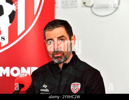 Tiernan Lynch, Manager des Derry City Football Club, Derry, Nordirland. Foto: George Sweeney/Alamy Stock Photo Stockfoto